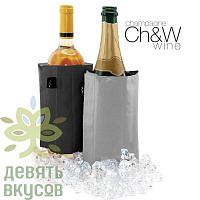 Рубашка для охлаждения вина Pulltex серо-черная