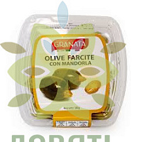 Оливки фаршированные миндалём, olive farcite con mindorla