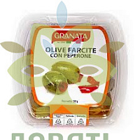 Оливки фаршированные перцем, olive farcite con peperone